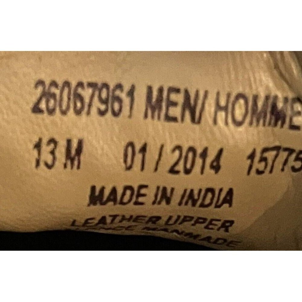 Clarks GRIMBSY Men's size 13 M brown Leather Basket Weave Casual Shoes - Picture 8 of 8